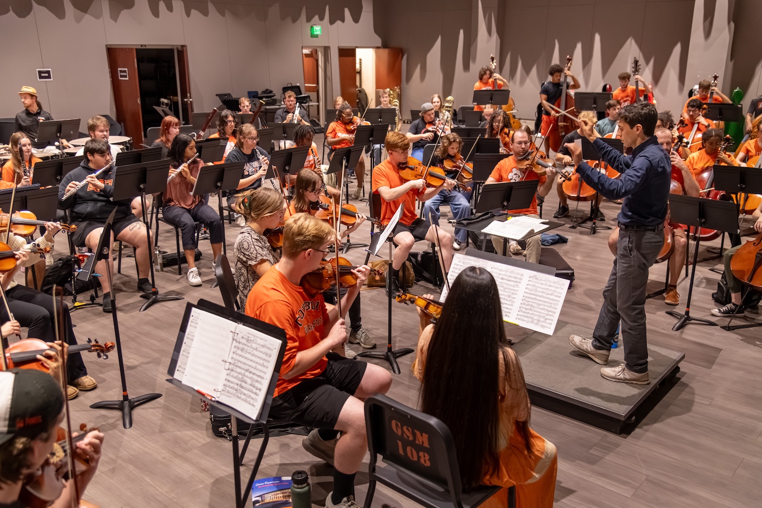 orchestra rehearsal