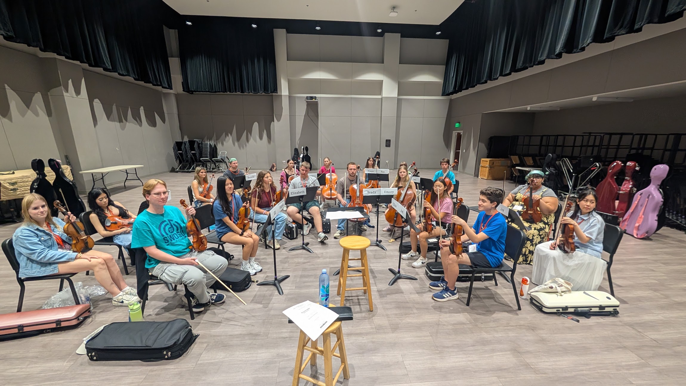 orchestra rehearsal