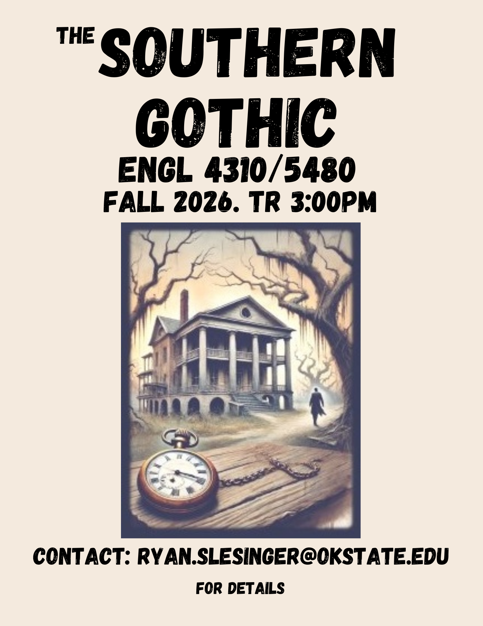 A flyer advertising an English course titled 