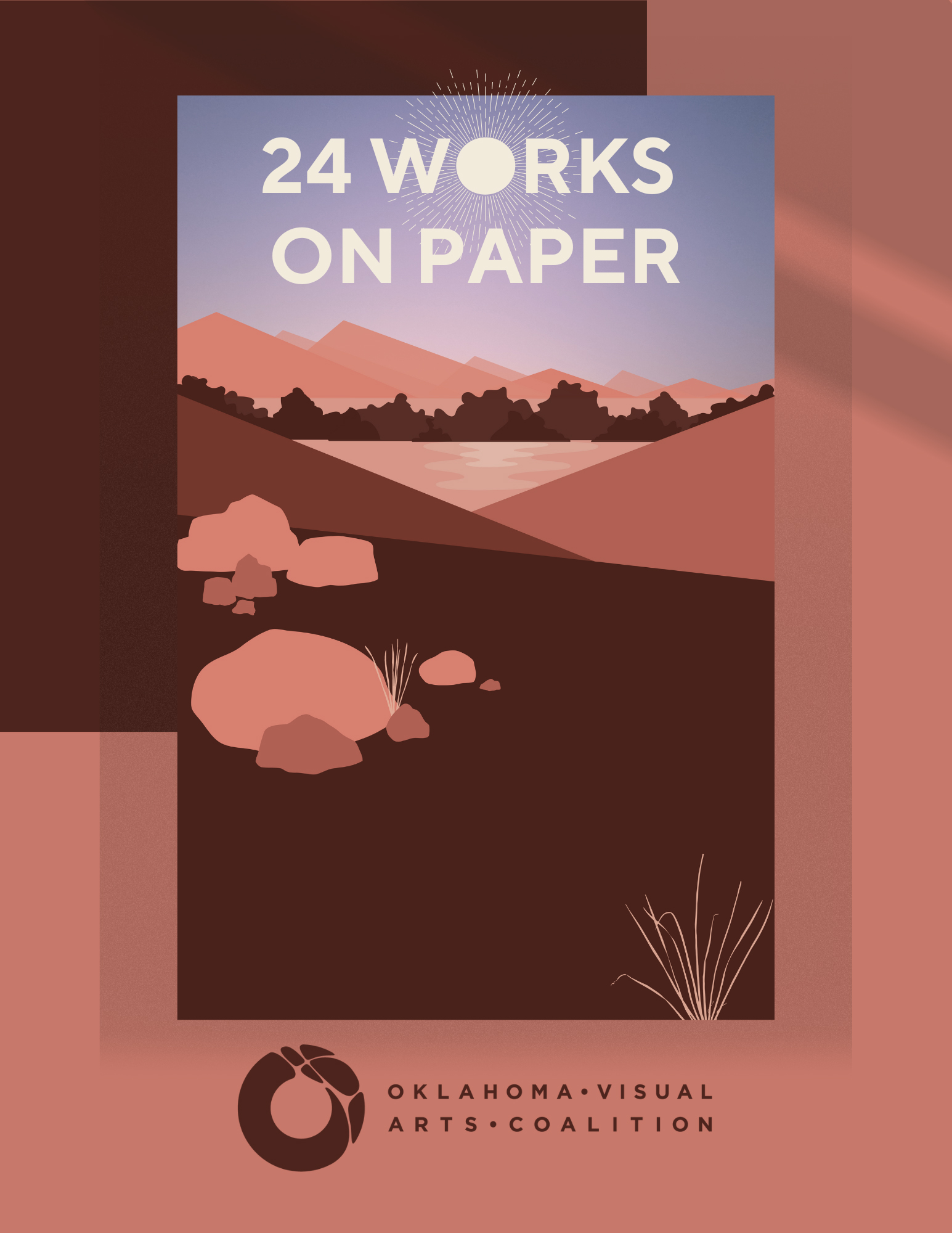 24 Works on Paper Exhibit Flyer