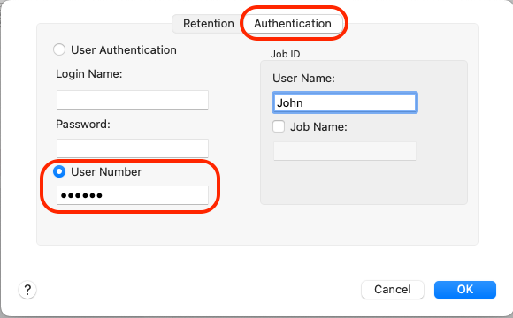 Authentication screen with tabs for Authentication screen with tabs for