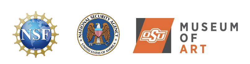 Logos of the National Science Foundation, National Security Agency, and Oklahoma State University Museum of Art displayed side by side Logos of the National Science Foundation, National Security Agency, and Oklahoma State University Museum of Art displayed side by side