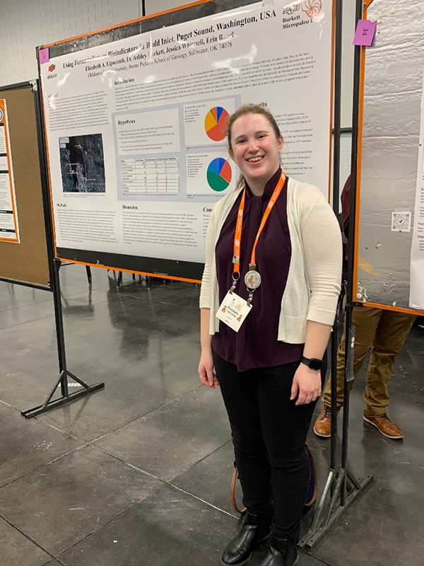 Lisa and her poster
