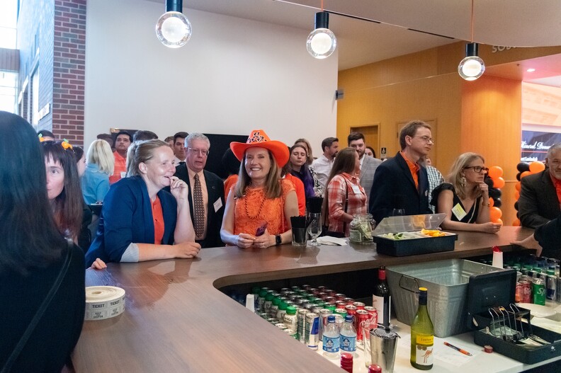 People waiting to try the specialty drink 