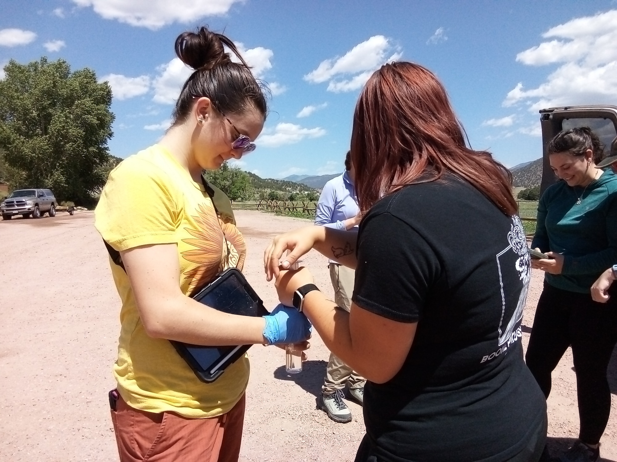 students sampling