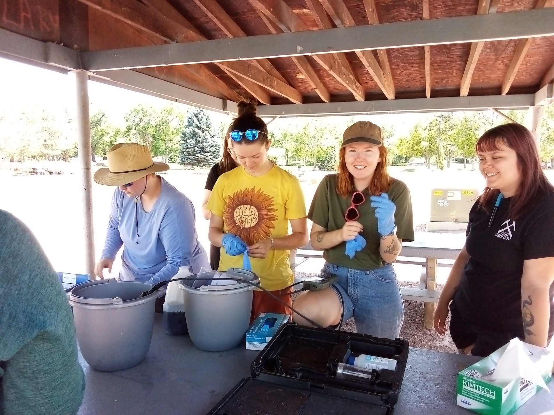 students sampling