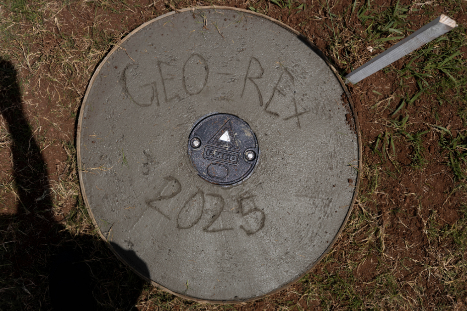 Picture of the GEO-Rex 2025 Well that campers got to help dig. 