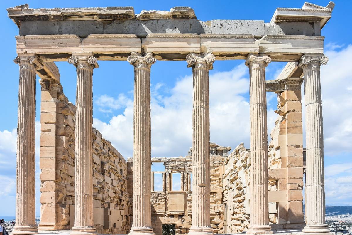 The acropolis in Athens.