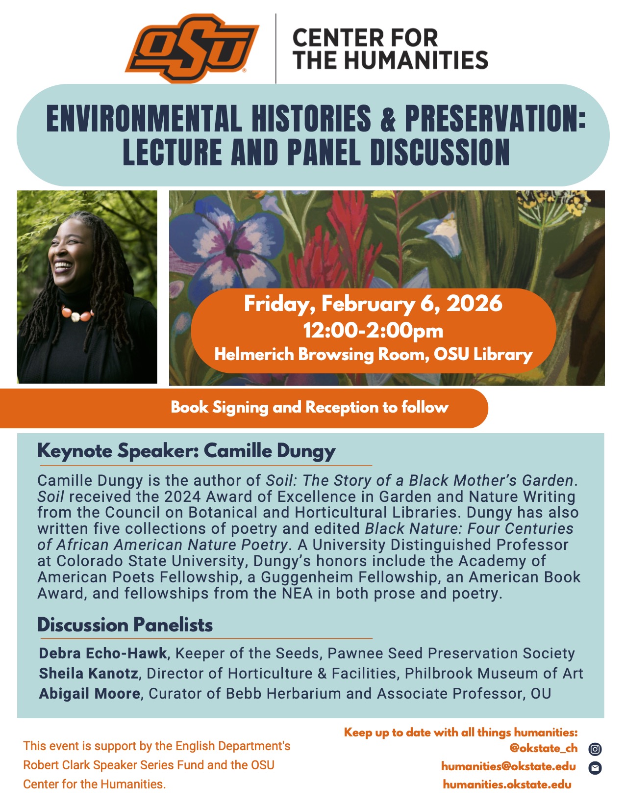 poster for environmental histories & preservation event