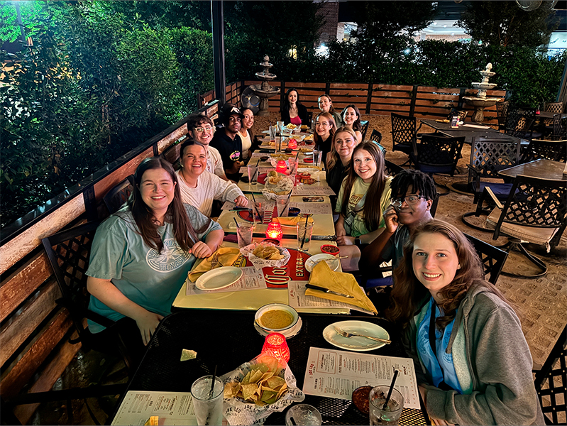 NSAC Team at dinner