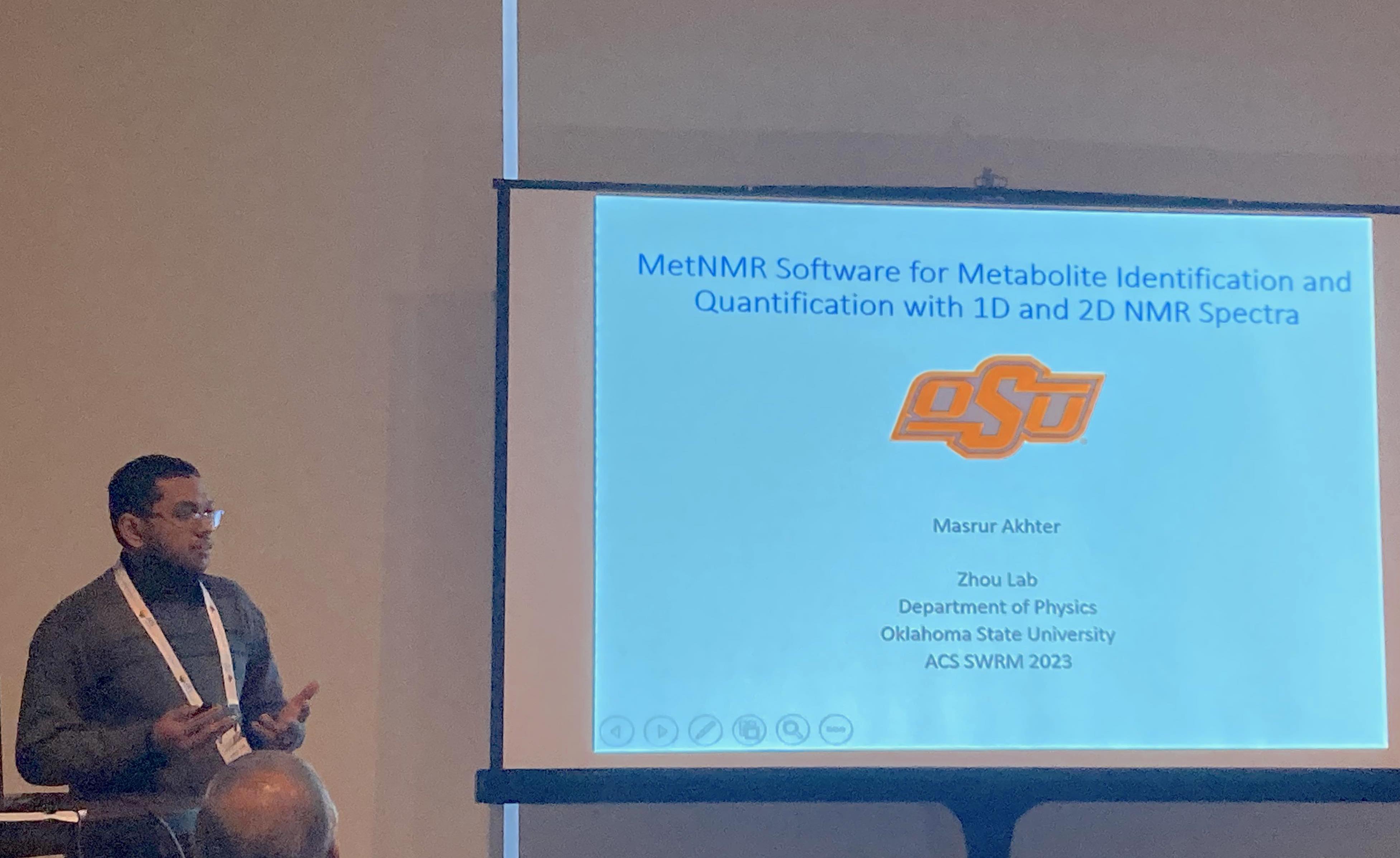 Masrur presenting