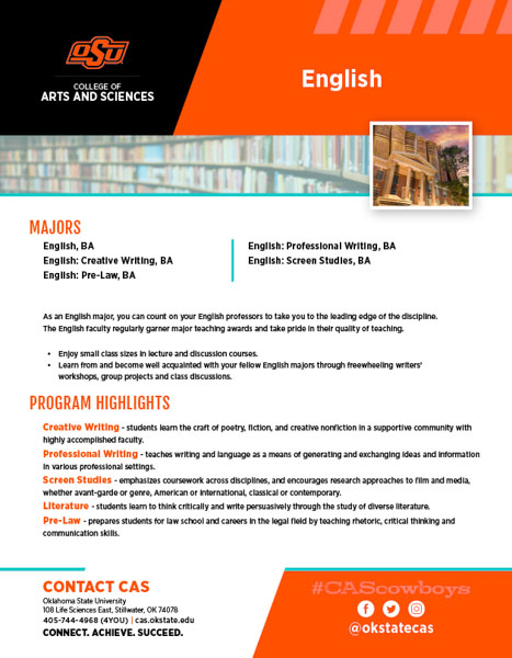 English Slick Sheet document image
