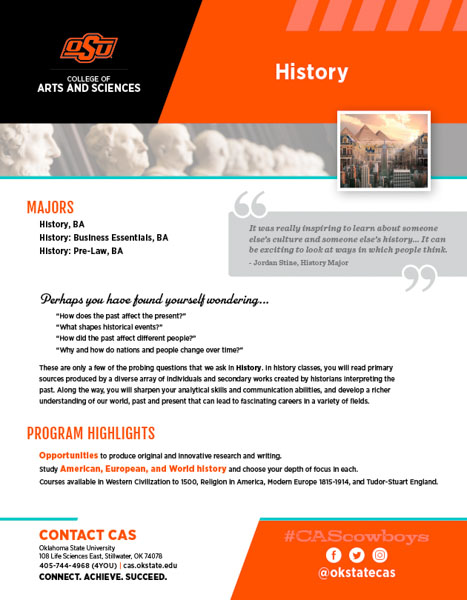 History Slick Sheet document image