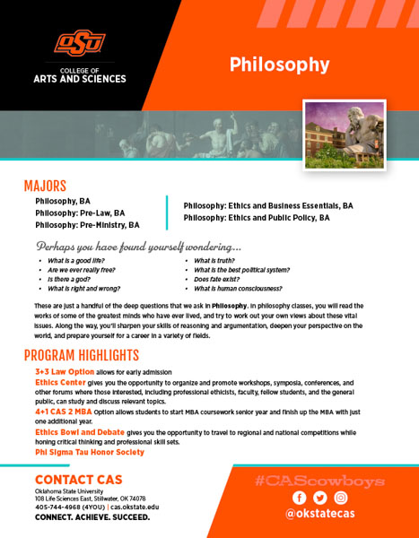 Philosophy Slick Sheet document image