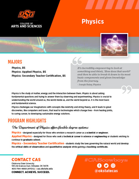 Physics Slick Sheet document image