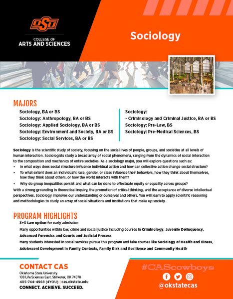 Sociology Slick Sheet document image