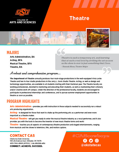 Theatre Slick Sheet document image