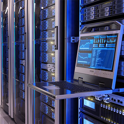 server room laptop