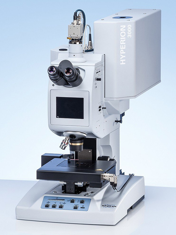 Hyperion 3000 FTIR spectrometer for infrared microscopy and chemical analysis.