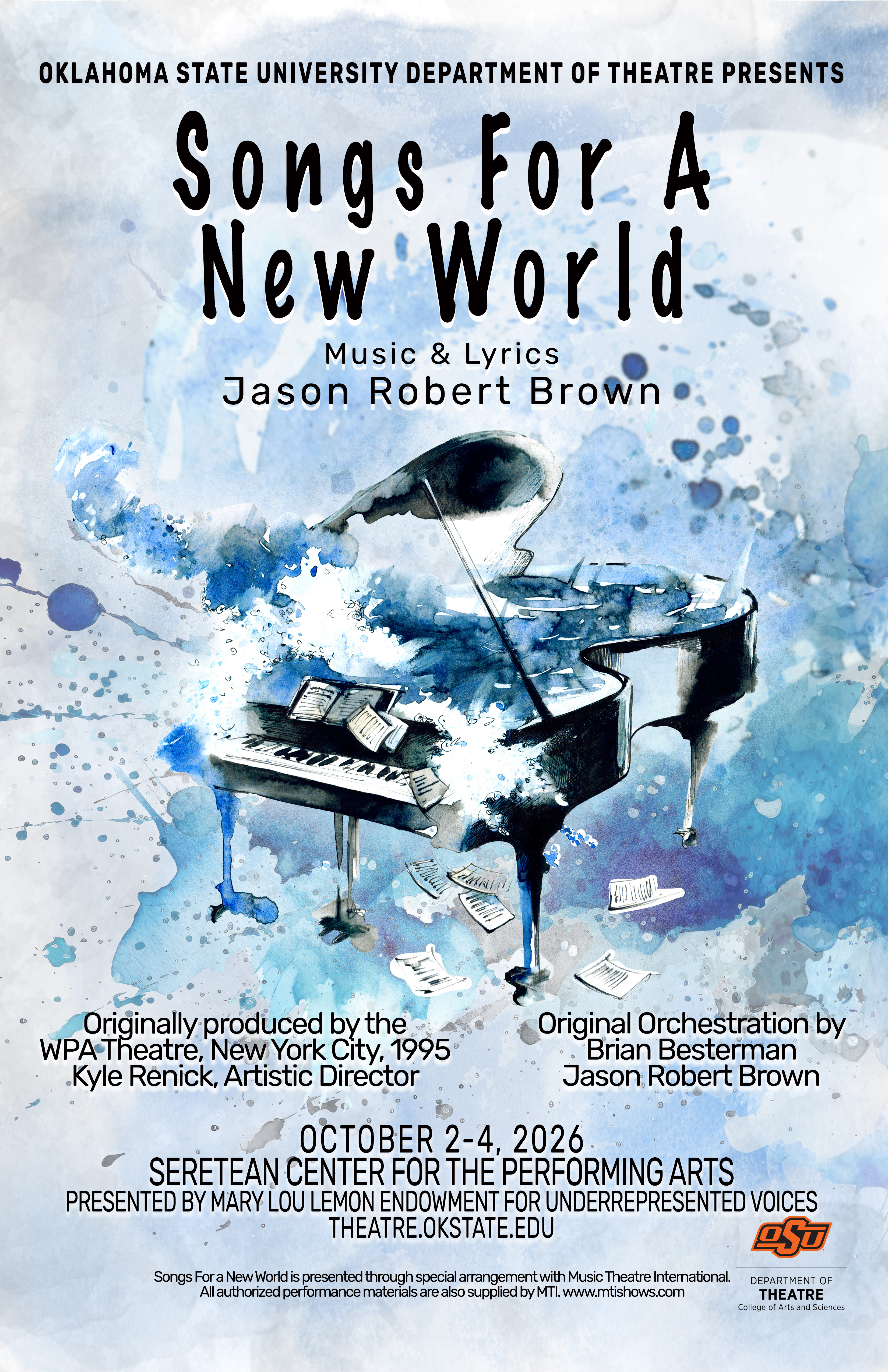 Songs Songs for a new world poster